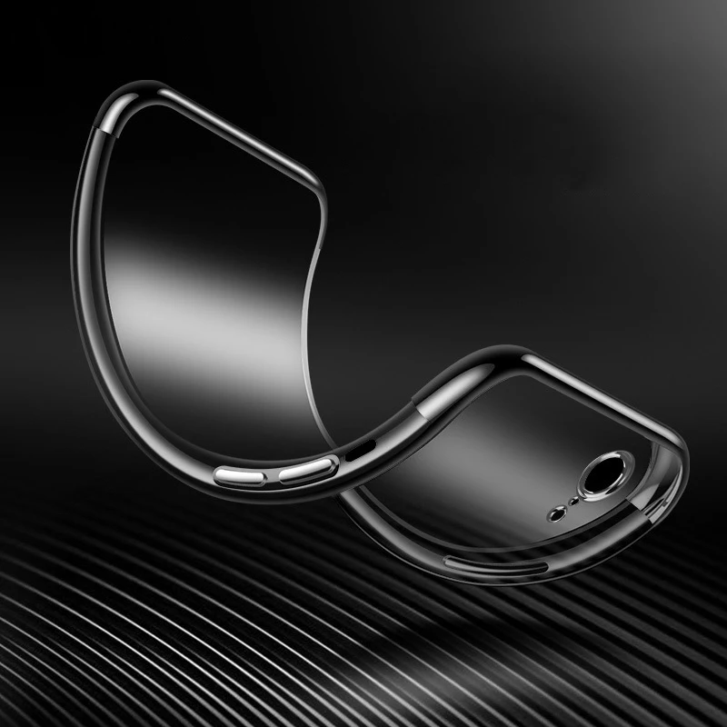 MaxGear силиконовый прозрачный мягкий чехол для телефона для iPhone 7X6 6S 8 XR XS Max роскошный ТПУ чехол Полный Чехол для iPhone 6 6S 7 8 Plus
