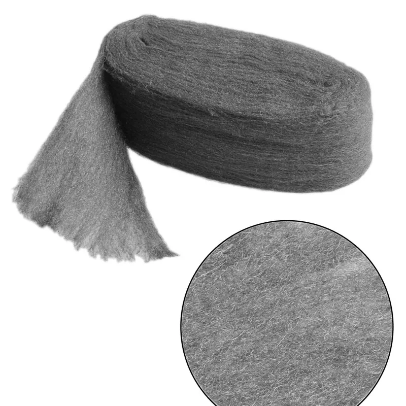 

New Grade 0000 Steel Wire Wool 3.3m For Polishing Cleaning Remover Non Crumble