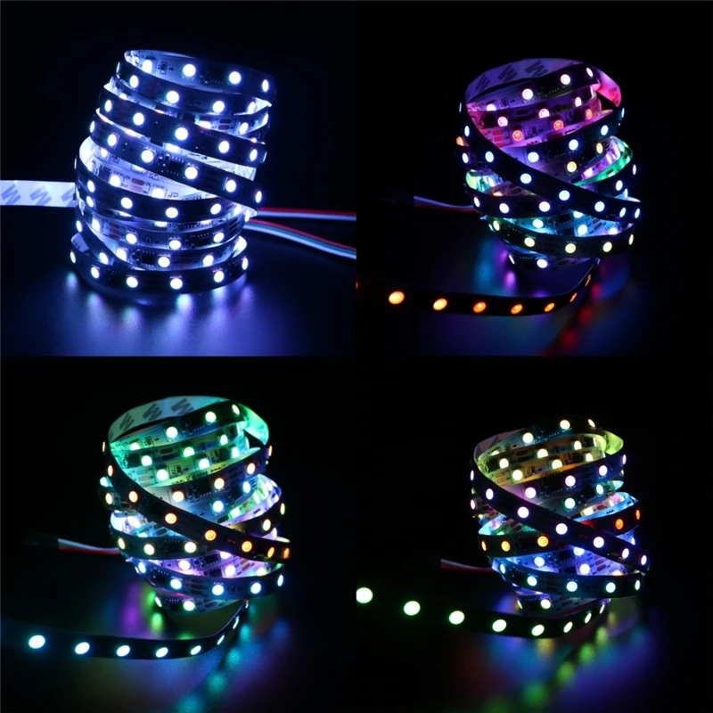 WS2811 Светодиодная лента 5 м 30/60 светодиодов/м ws2811 IC/метр 12 В постоянного тока