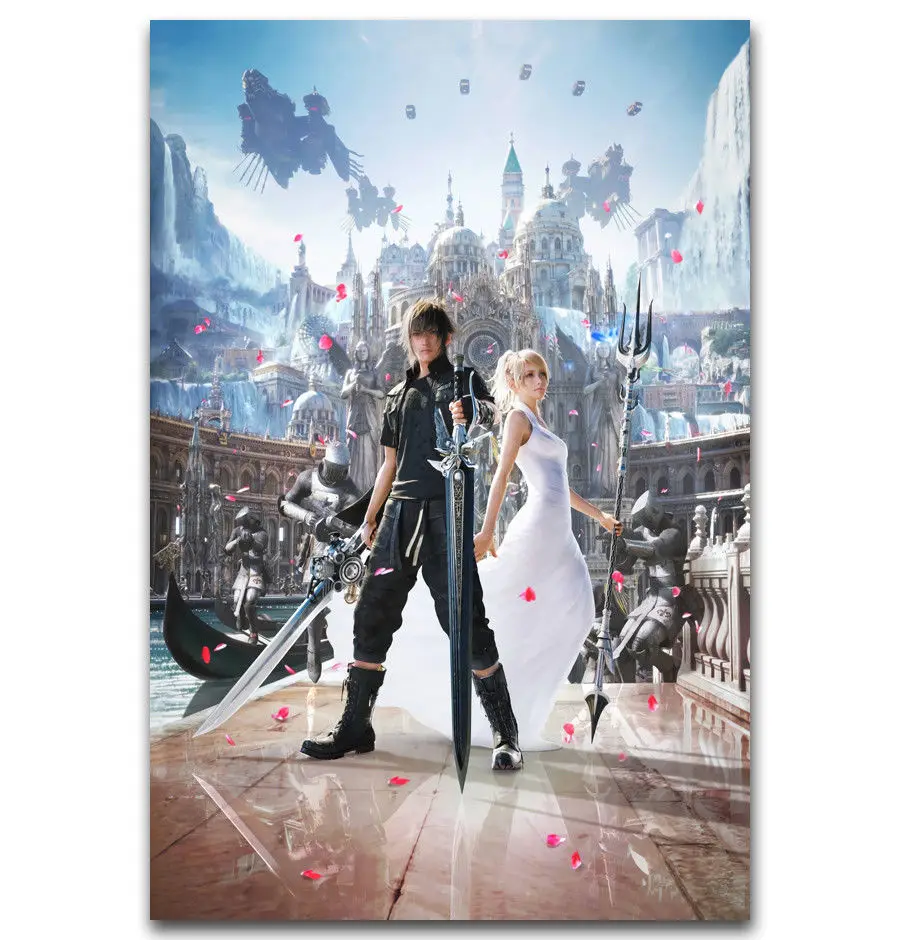 Горячая Аниме игра XV ночтис Луна FFXV фэнтези-шелк художественный плакат Наклейка