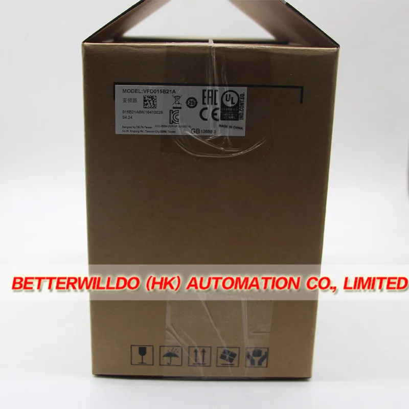 VFD015B21A Оригинальный Новый 2HP 1.5KW 1 фазы Delta Инвертор 1PH В 3PH С Клавиатуры Год Гарантии