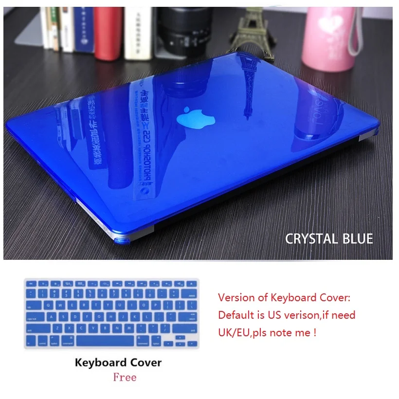 Кристальный чехол для ноутбука Apple Macbook Pro Retina Touch Bar & ID Air 11 12 13 3 15 4 дюймов жесткий +
