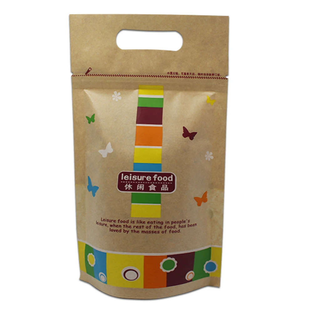 50 шт Doypack Kraft Бумага сумка Контейнер для пищевых продуктов сумка Кофе хранение чая сумка матовый прозрачный комплект для витрины сумка на молнии Портативный ручка