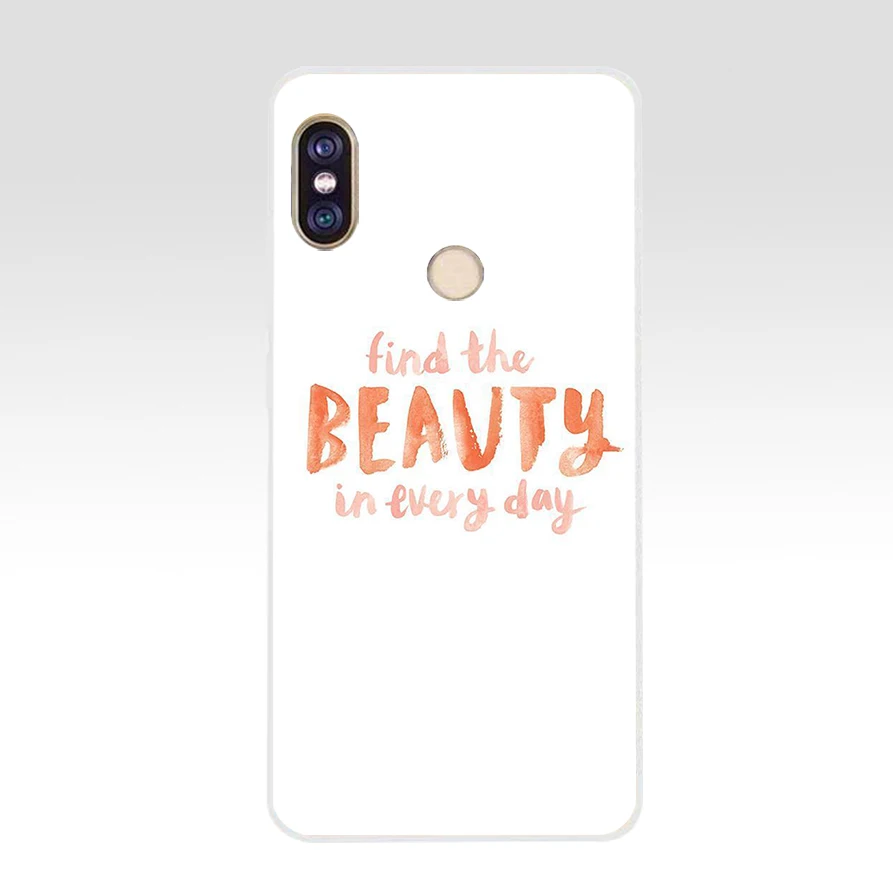 Мягкий Силиконовый ТПУ чехол 274FG со словицей девиз для телефона xiaomi redmi 5A 8 8A 5Plus note