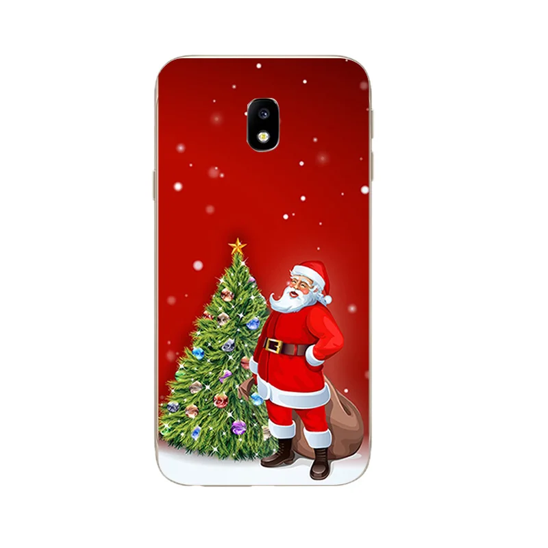ТПУ чехол s для samsung Galaxy S8/S8 Plus чехол для телефона для Galaxy J3 J5 J7 чехол для J3 Prime чехол с рождественским рисунком