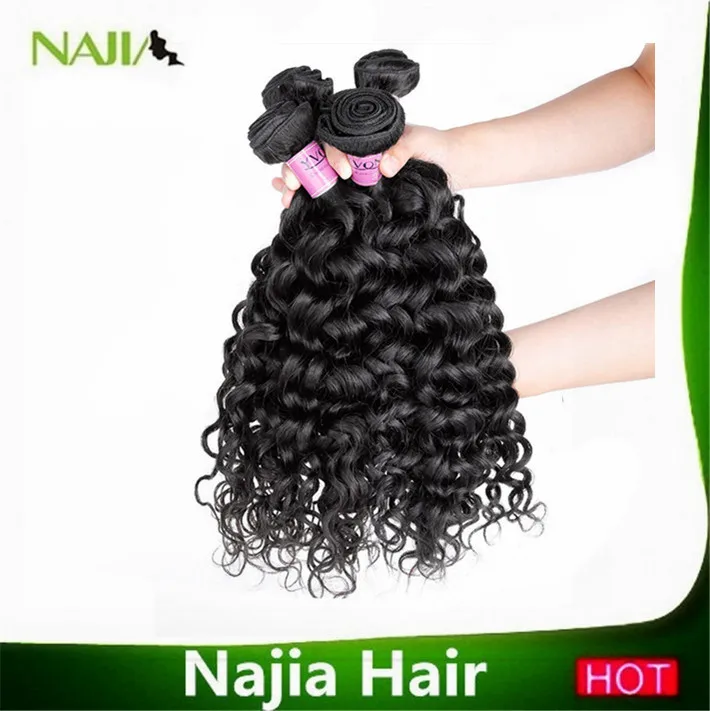 2014on sale ideal hair for women 6a grade Star Style Cheap Brazil-ian Wet and wavy mixed 3 bundles hu-man deep curly wave |