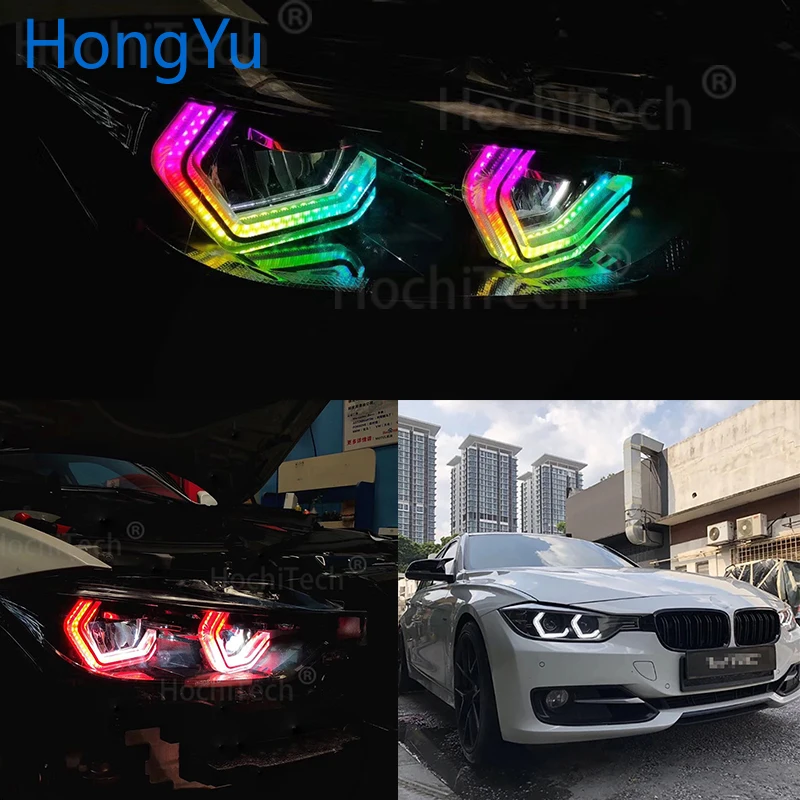 Для 2014 up BMW F34 3 серии GT аксессуары RGBW множество цветов Известный стиль M4 кристалл