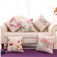 color floral heart butterfly pattern cushion covers spring lovely pillow case for party home decoration kid favorite