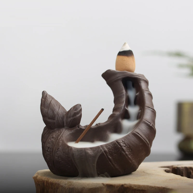 Мини фоновая горелка для благовоний керамическая сандаловая Роза палка