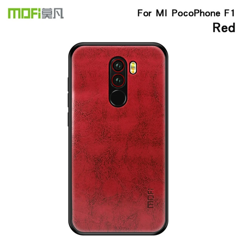 

MOFi PU Leather + TPU + PC Case for Xiaomi Pocophone F1 Cover Phone Cases Full Protection Back Cover for xiaomi Poco F1 Case