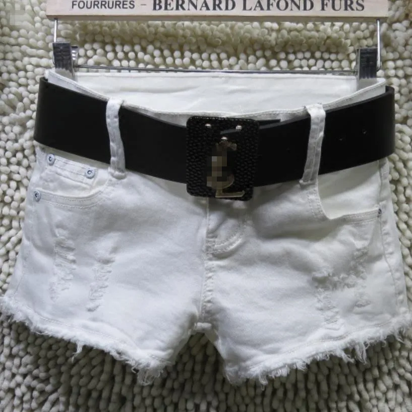 

hole denim shorts women summer 2022 low waist skinny package hip mini jeans shorts