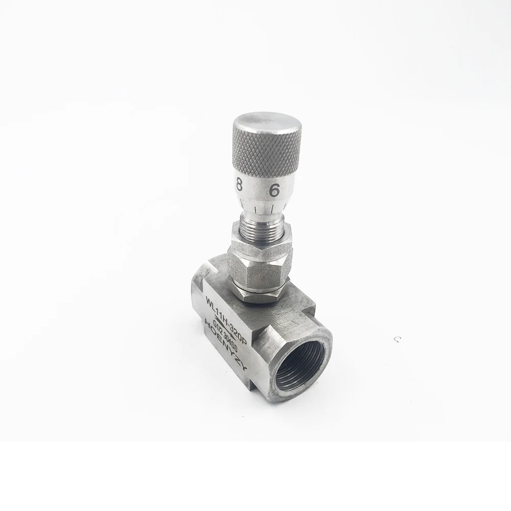 G 1/" 1/4" NPT 1/" игольчатый клапан из нержавеющей стали 304 PN16 микро регулирующий клапан WL11H-160P регулирующий поток клапан 16 МПа