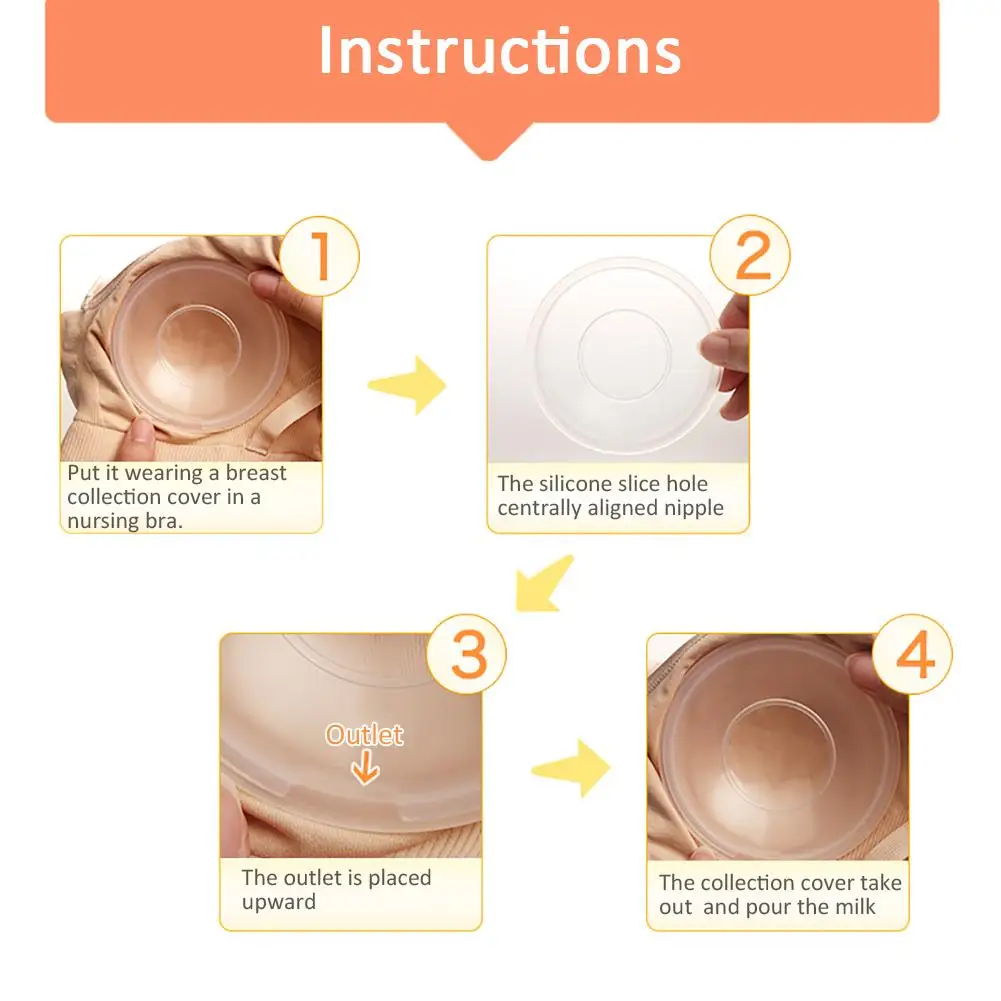 Colector de leche corrector para amamantar, protector de leche, protector de pezones doloridos para amamantar, 2 unids/paquete-1