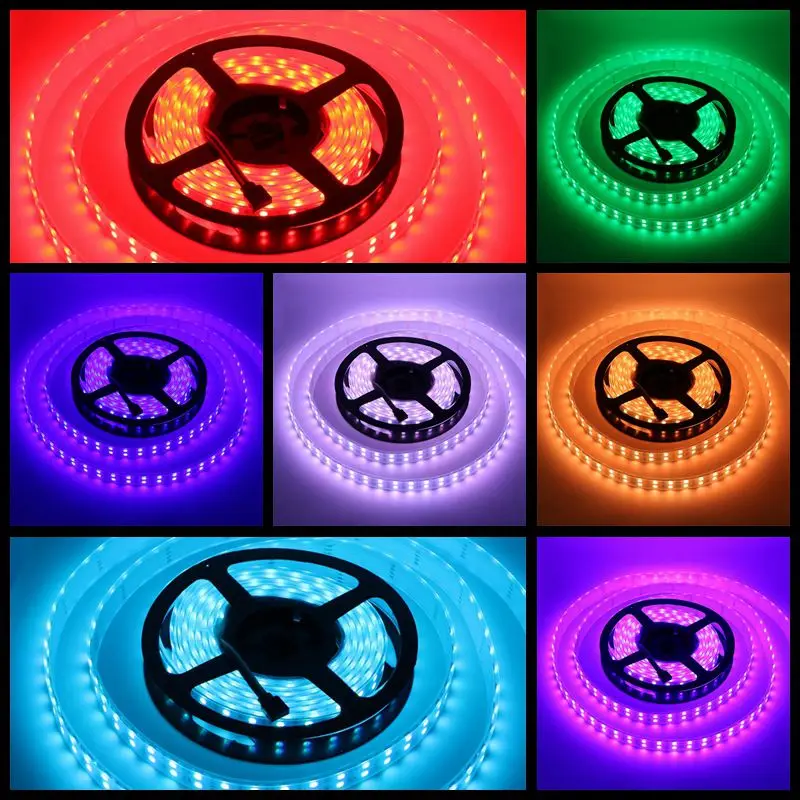 Светодиодная лента от SZYOUMY светильник s Kit Waterproof DC12V 5050 16.4Ft (5M) 600leds RGB Гибкая блоком