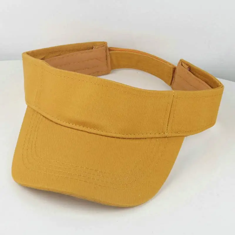 dark yellow 2-8yrs детская Плотная хлопковая кепка шляпа летняя шляпа от солнца, для мальчиков и девочек, серый, черный цвет: белый, розовый, темно-желтый - Цвет: dark yellow
