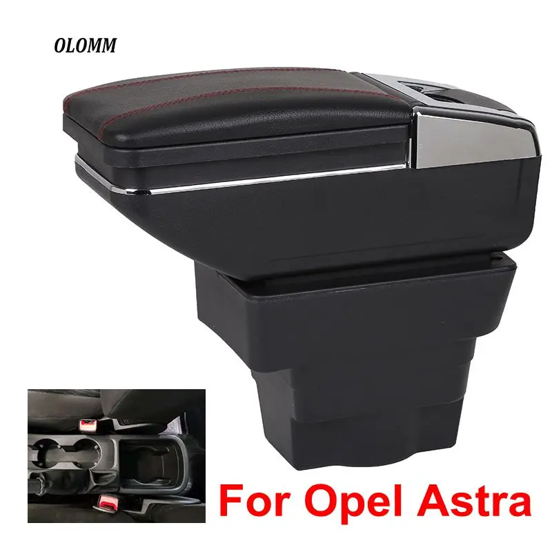 Для Opel Astra подлокотник коробка Opel Astra J зарядка через usb повысить двойной слои центральный магазин содержание держатель стакана, пепельница интимные аксессуары