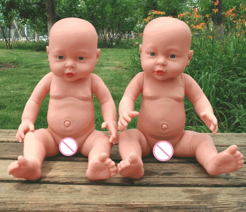 

41cm Naked Baby Reborn Dolls Full Vinyl Doll Kid's Toys Shower Doll Nanny Tools Baby Doll Mold Children New Year Birthday Gifts