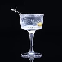 europe crystal glass wine glass martini glass handmade crystal carved cocktail cup dessert cup goblet wine cup bar drinkware
