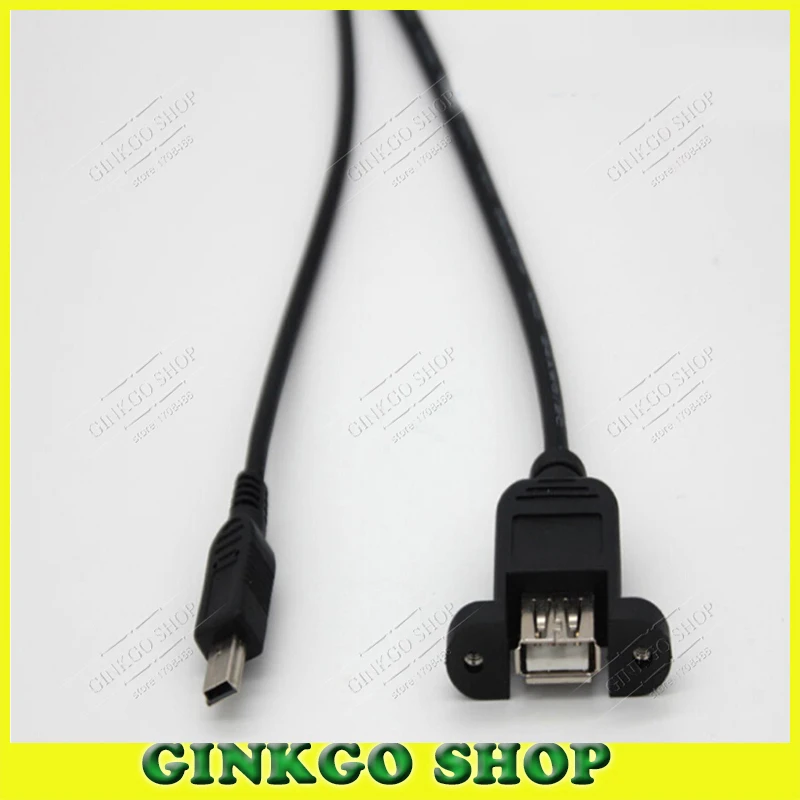 30 шт./лот 0 5 М мини USB 2 кабель-удлинитель Штекерный к женскому разъему с