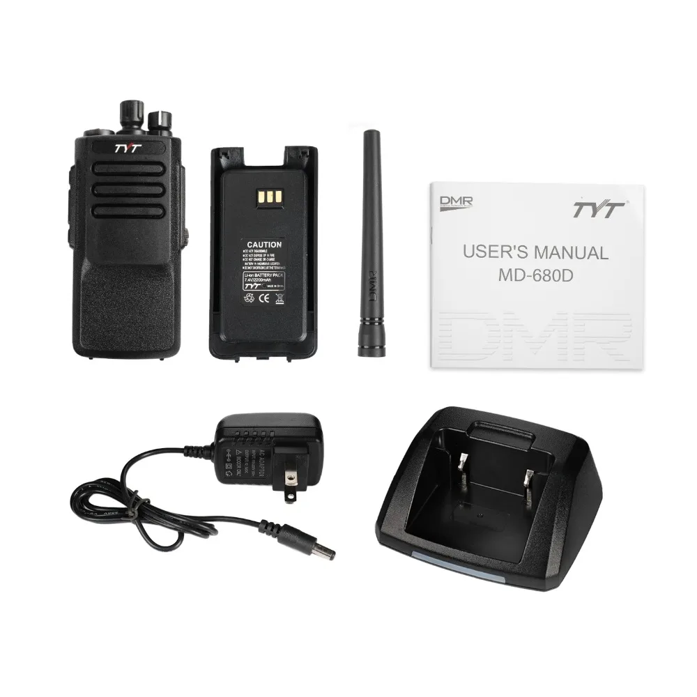 TYT MD 680D светодиодный дисплей DMR цифровой/аналоговый двухсторонний радиоприемник