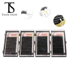 THINKSHOW 3D корейские шелковые ресницы 100% ручной работы объем оптовая продажа ресниц для наращивания натуральные глаза ресницы накладные ресницы