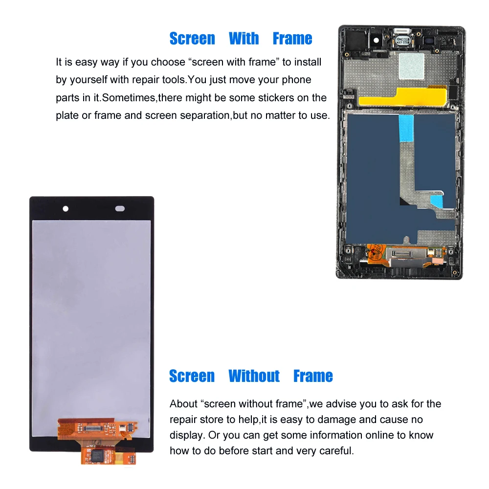 5 0 ''ЖК дисплей Замена для sony Xperia Z1 L39h C6902 C6903 C6906 C6943 Сенсорный экран дигитайзер в