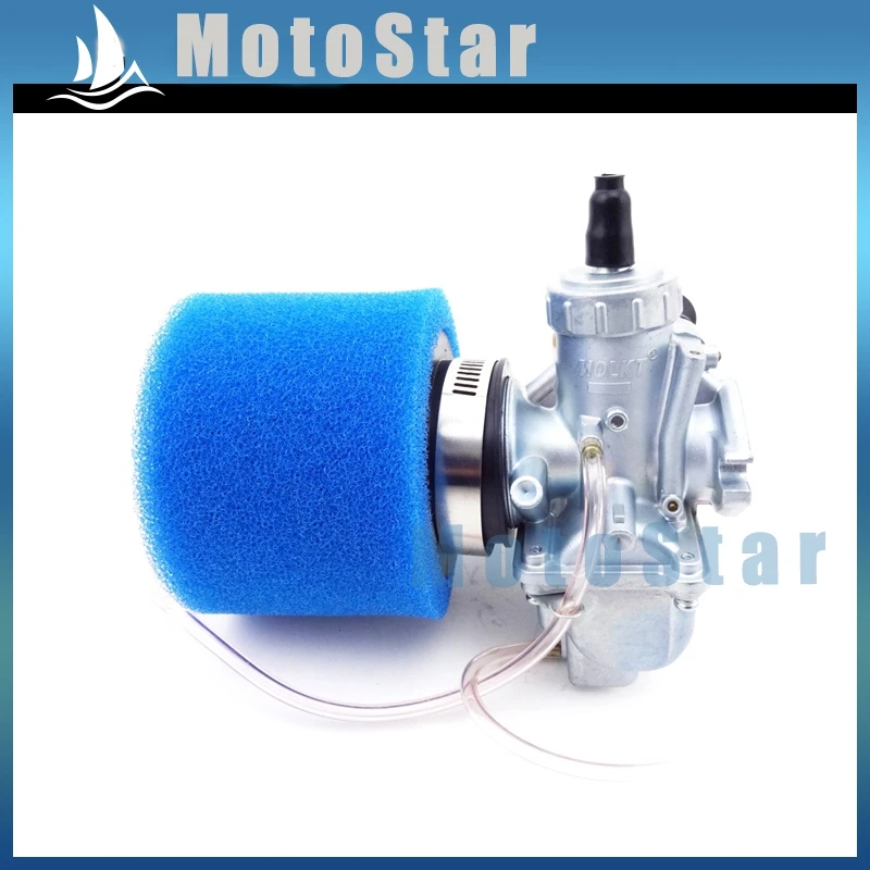 Карбюратор Molkt 26 мм Carb + синий воздушный фильтр 45 для Lifan YX 125cc 140cc 150cc CRF50 китайский