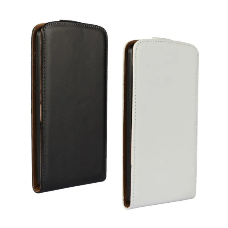 Черный высококачественный чехол-книжка из натуральной кожи для Motorola Moto X Force/Droid