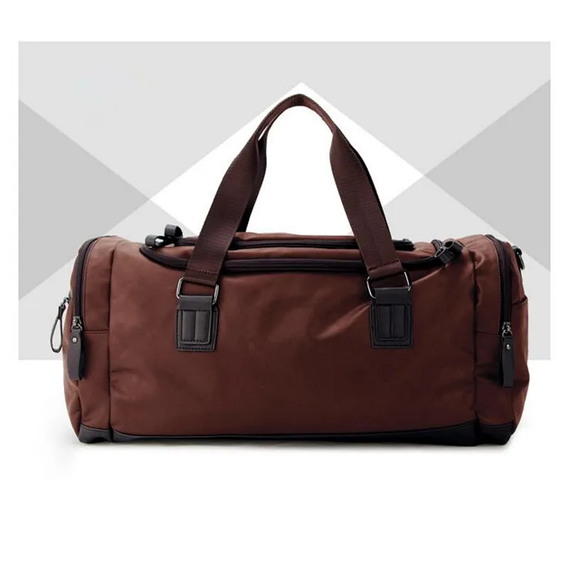 Мужские дорожные сумки из ПУ кожи чемодан модные вещевые мешки тоут для