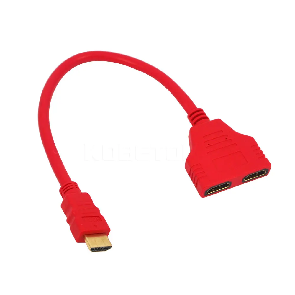Kebidu HDMI совместимых с Разделение ter адаптер конвертер мужского и женского пола