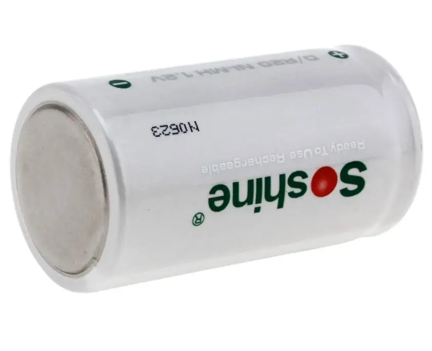 4 pcs original Soshine D/R20 Size Rechargeable Batteries NiMH 11000mAh battery 1.2V Higher Current Capabilities Battery White |