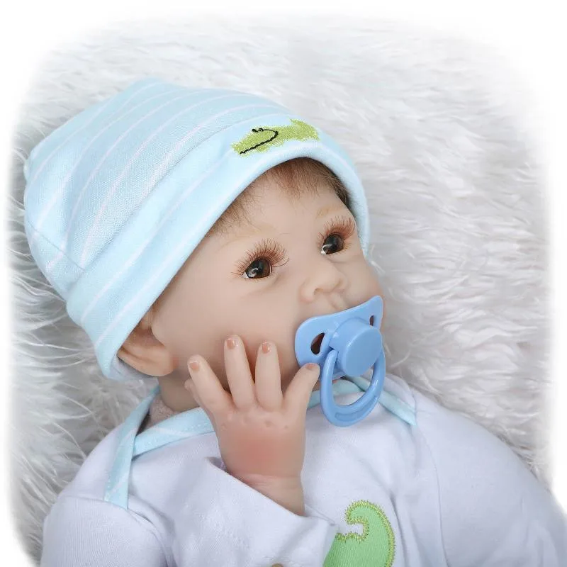 Силиконовая кукла Reborn каваи Новорожденные спящие детские игрушки подарок на