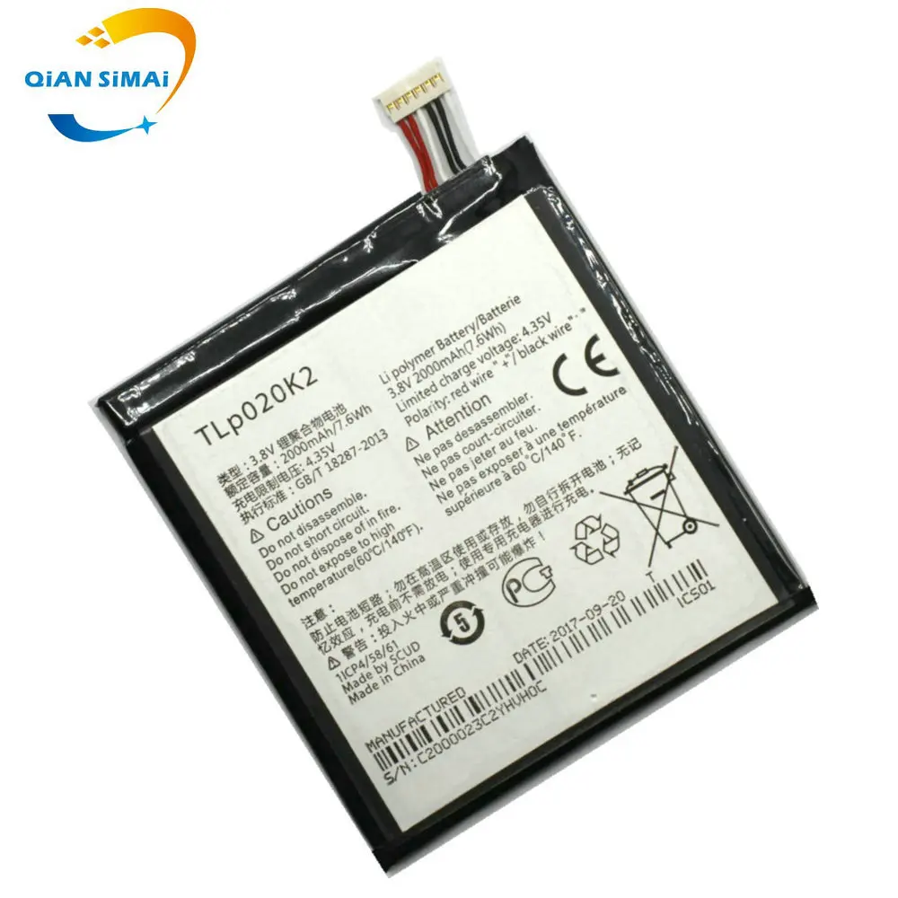 1 шт. Новинка 100% Высокое качество TLP020K2 батарея для Alcatel One Touch 6039H 6039Y 6039K Idol 3 4 7 дюйма