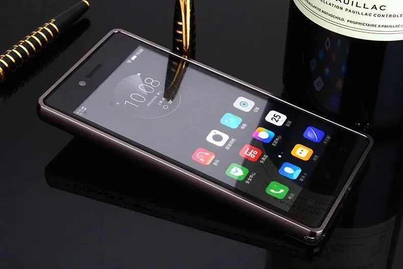 Для lenovo Vibe Shot Z90 металлический алюминиевый бампер рамка чехол для lenovo Vibe Shot Z90 Z90-3 Z90-7 с зеркальной задней крышкой ПК