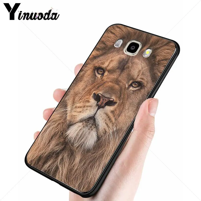 Yinuoda ASLAN LION THE CHRONICLES черный мягкий силиконовый чехол для телефона Samsung Galaxy j6plus j7 prime