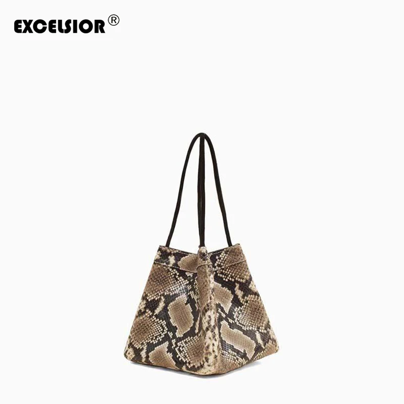 EXCELSIOR женские сумки S/S Новые маленькие из мягкой искусственной кожи Cluthes Змеиный и