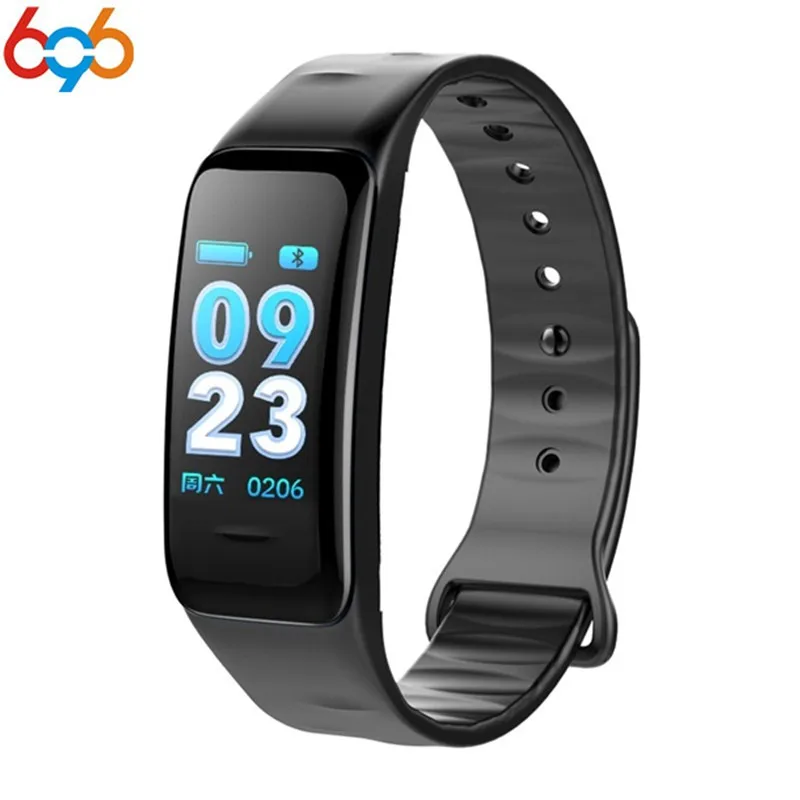 696 Новый Smart band C1S Браслет артериального давления сердечного ритма Шагомер Смарт