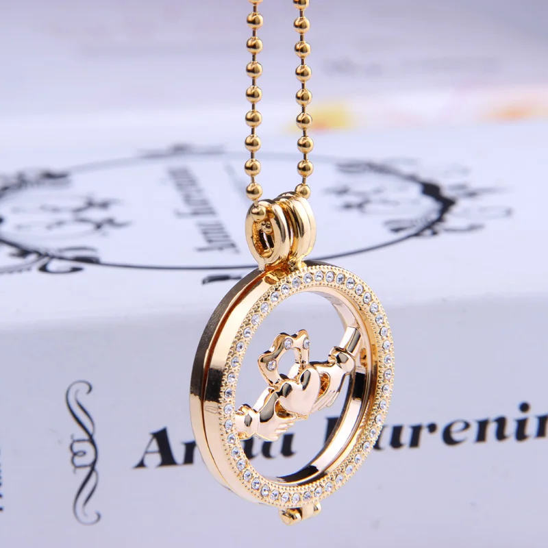 Ручной набор монет с сердцем 35 мм подвеской в виде неба ожерелье 33 мои монеты 80 см