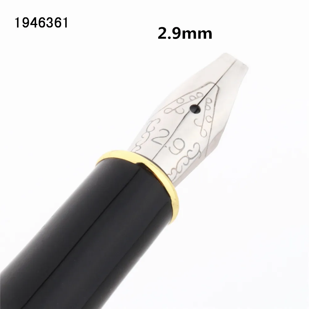 2.9mm Роскошный 398 черный готический параллельный художественный цветок для тела плоский наконечник виниловая тибетская Арабская авторучка студенческие офисные чернильные ручки - Цвет: 2.9mm