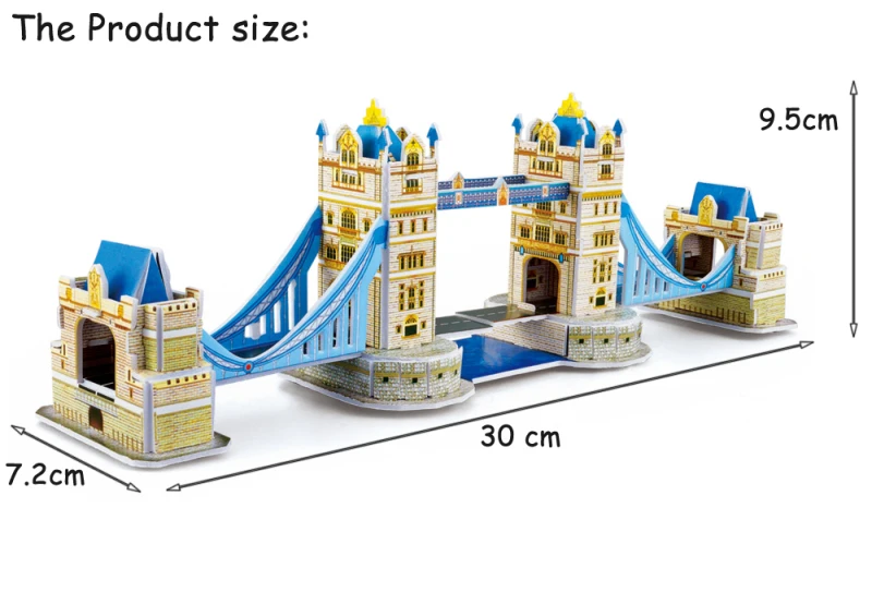 Новое поступление игрушек Лондонский мост 3D головоломка мир архитектура модель
