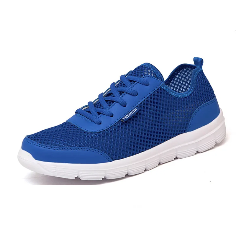 SAGUARO Summer Men Shoes Fashion Breathable Mesh Lace-up Flats Male Footwear Unisex Lovers Tenis Masculino Zapatos | Обувь