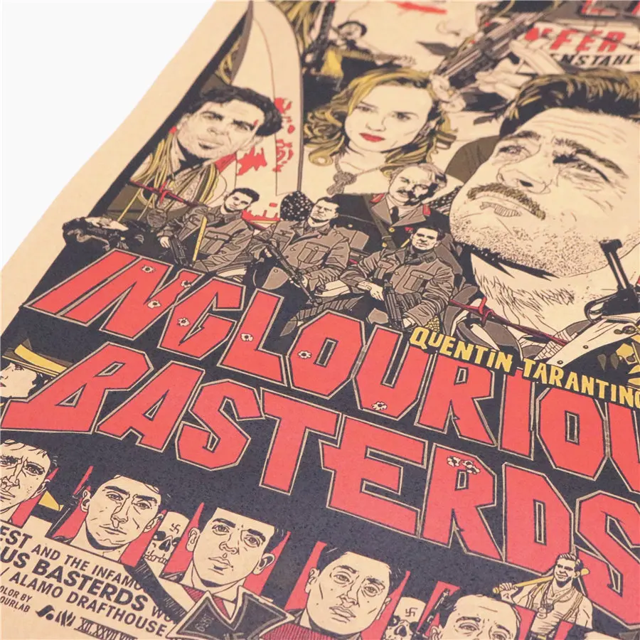 Постеры Inglourious Basterds для классических фильмов винтажные постеры домашний декор