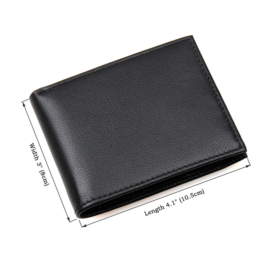 RFID кошелек противокражный сканирующий кожаный бумажник из натуральной коровьей