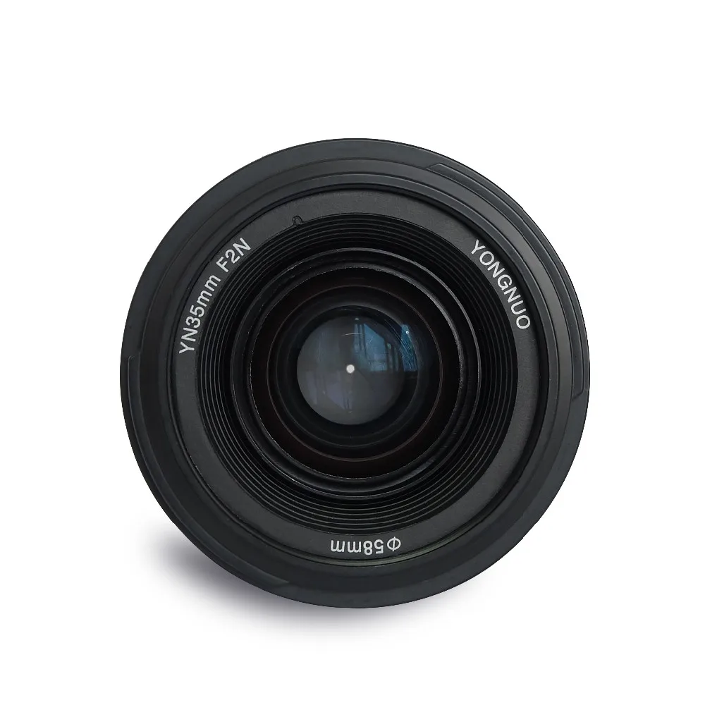 Объектив YONGNUO YN35mm F2.0 с широкоугольным объективом AF/MF и фиксированным фокусом для