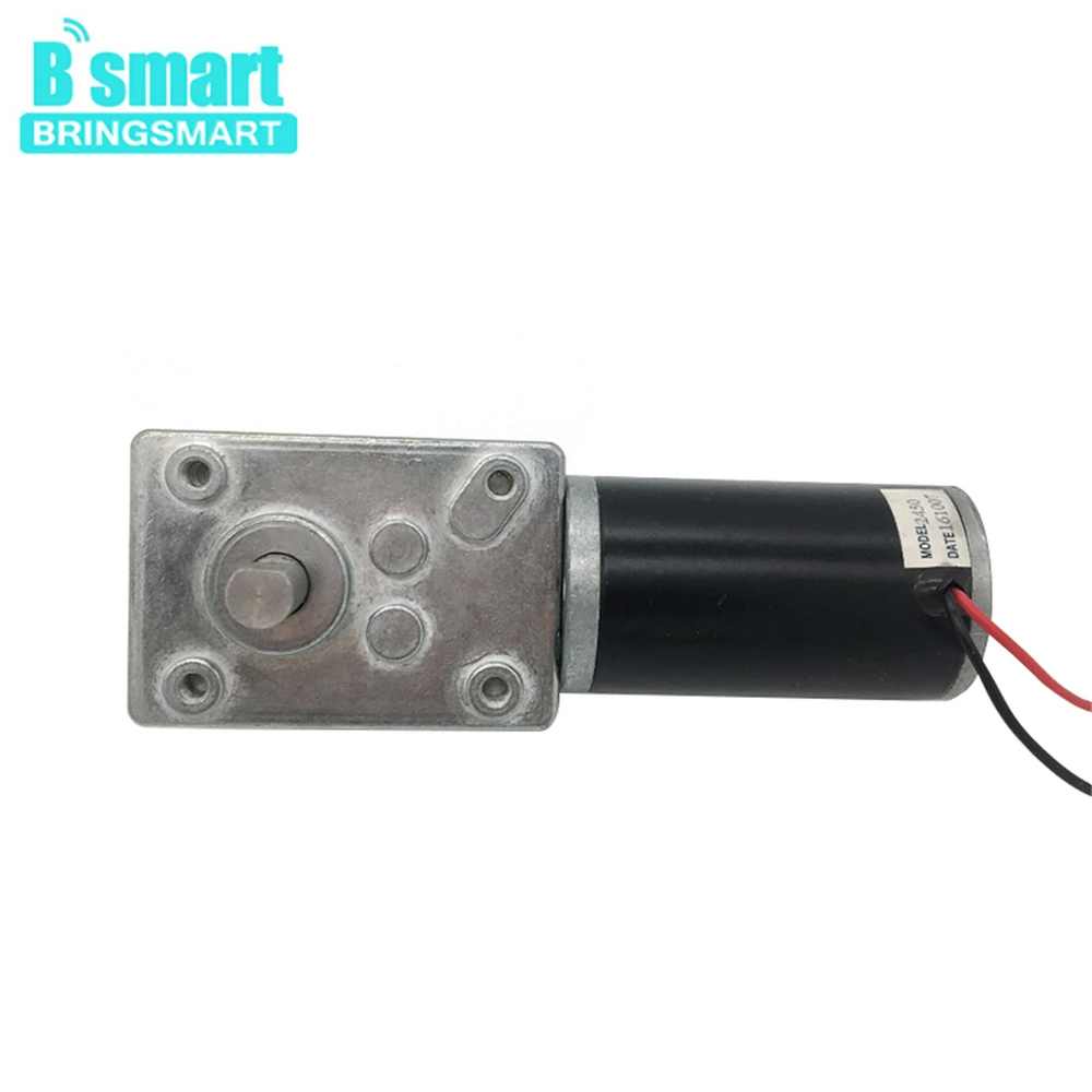 Bringsmart A58SW31ZYS, работающего на постоянном токе 12 В в червячный мотор обратный Шестерни ed Мотор Двойной Вал 1,6-70kg. См высокий крутящий момент Reducter 24 вольтный и Шестерни мотор