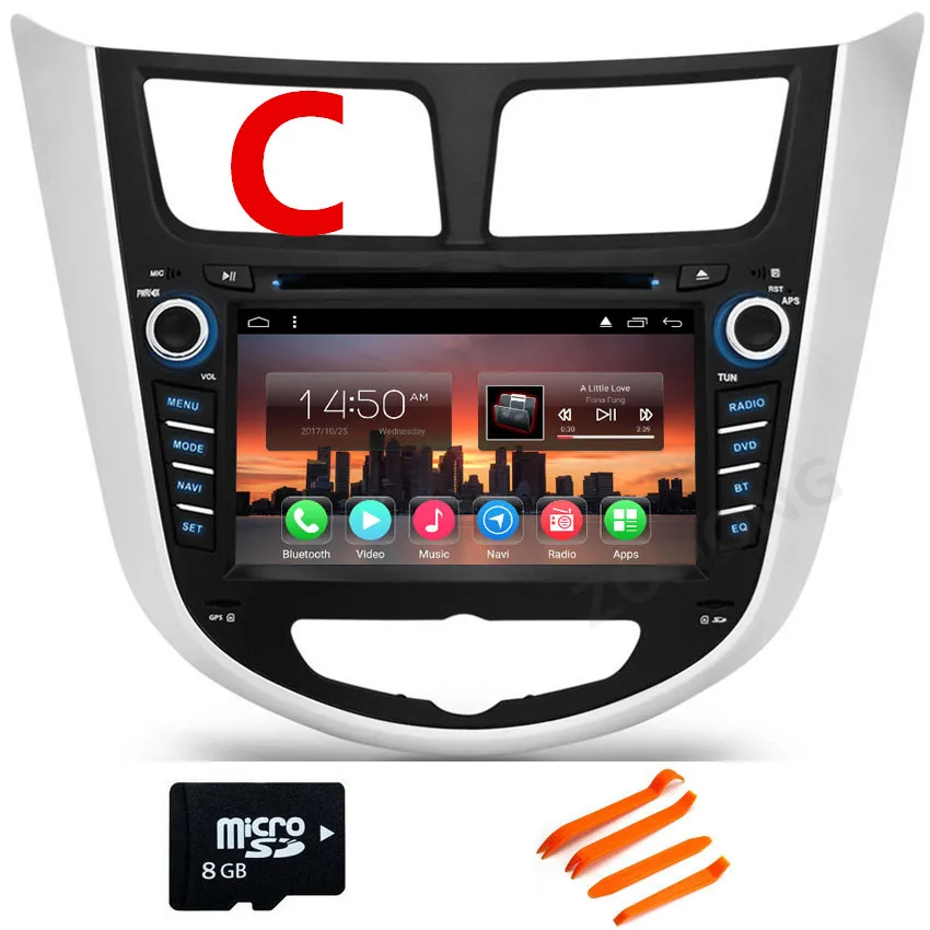 8G TOOL 2 din Android 9,0 DSP ram 2Gb Автомобильный мультимедийный dvd-плеер для Solaris Verna Accent Авторадио автомобильный gps-навигация, радио, стерео wifi - Цвет: 8G TOOL