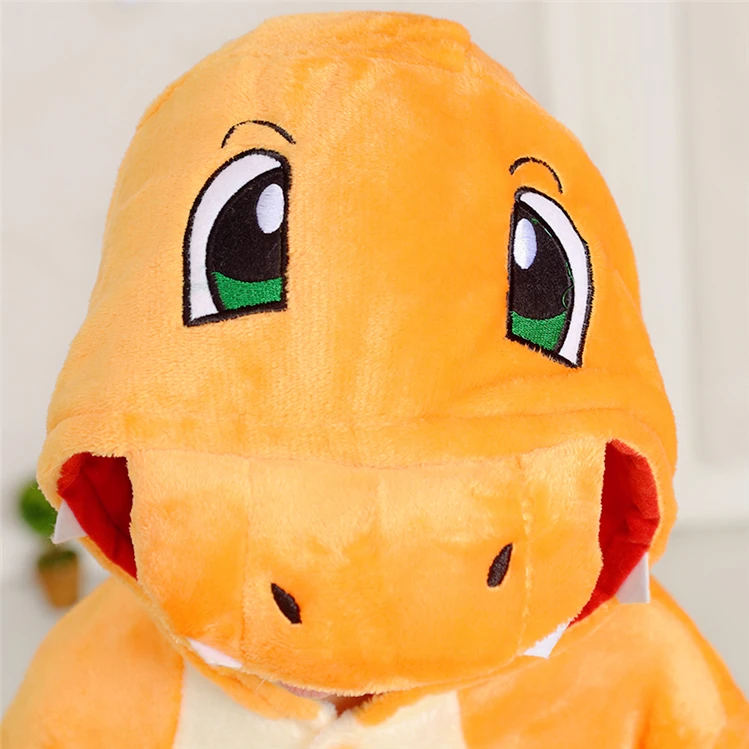

Kids Winter anime Charizard jumpsuit Pajamas pyjamas costume Sleepwear fire dragon Child Unisex Onesie Party kids onesie