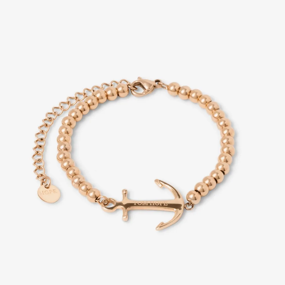TOM HOPE Adjustable bead chain bracelet silver rose gold bangle for women | Украшения и аксессуары