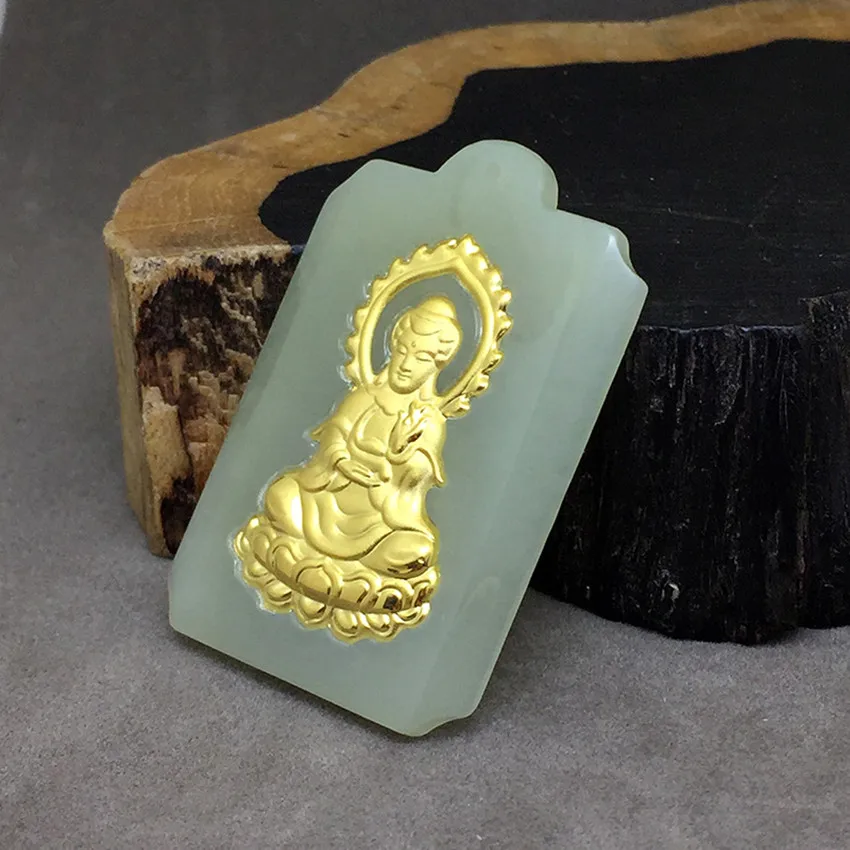 Распродажа 2018 натуральный Хотан белый камень lucky goddess of mercy Брендовые мужские и