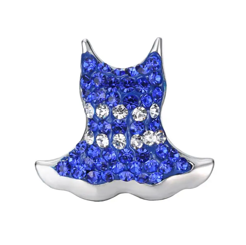 10 шт. сплав + кристаллы форма платья кнопки бусины для Скрапбукинг поделки шитье